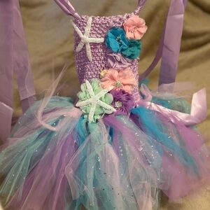 Purple and Blue Kids Formal Dress